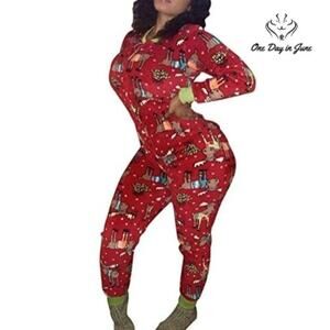 Onancehim One Piece Christmas Pajamas Size XL